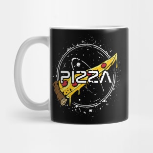 Funny Slice Of Pizza Nasa Parody Mug